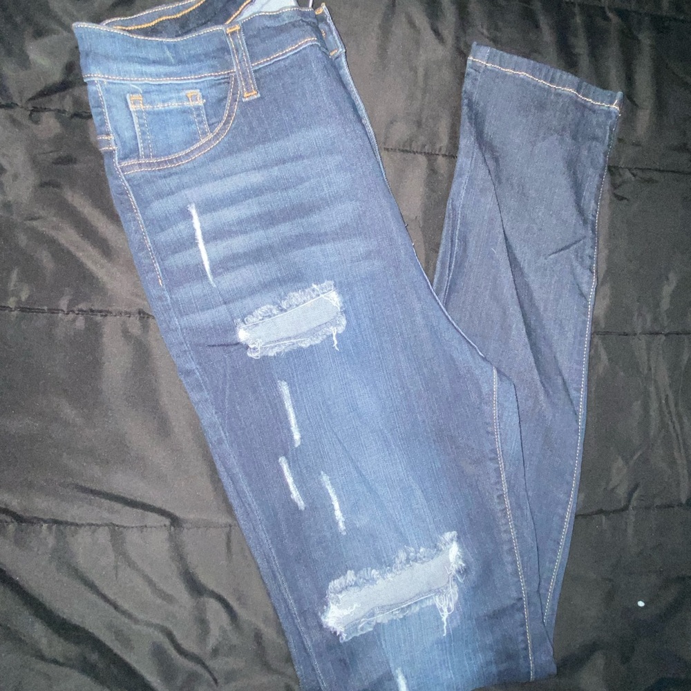High waisted jeans